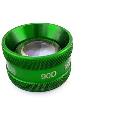 Lentille dioptrique Bi 20D et 78D couleur noire avec boîte pour
