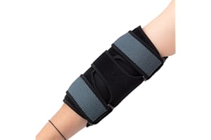 ThreeH Orteza łokcia do uwięzienia nerwu łokcia z wyjmowanymi metalowymi listwami zespół tunelu sześciennego, regulowany stabilizator ochrona sportowa