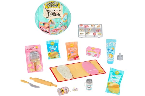 MGA's Miniverse Make It Mini from Scratch Series 3 – mini-samlingsfigurer för gör-det-själv/DIY med självtorkande ingredienser och tillbehör, 8 recept att samla, inte ätbara, från 8 år