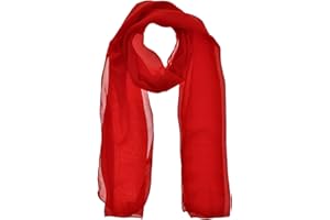 WESTEND CHOICE Ladies Chiffon Scarves Women Plain Neck Scarf Soft Headwrap Girls Headscarf Sheer Wrap women's scarves & wraps 150x45 cm