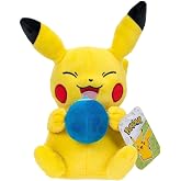 Pok&eacute;mon Mavi Oran Berry ile Pikachu 8 İn&ccedil; 20cm Peluş Yumuşak Oyuncak
