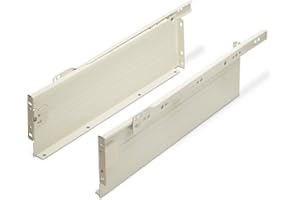 SOTECH Sistema per Cassetti MetallBox Altezza Telaio: 118 mm/Lunghezza Nominale: 500 mm bianco crema Cassetto Guide per