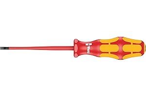 Wera 05006441001 0.8 x 4 x 100 mm "160iS VDE" Insulated Screwdriver for Slotted Screws - Silver