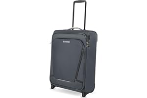 Travelite Handgepäck Koffer mit 2 Rollen für Condor + Ryanair, integriertes Zahlenschloss, Bordtrolley Jetpack: Superleichter Weichgepäck Trolley mit Aufsteckfunktion, 55x40x20 cm, 41 l, 1,7 kg