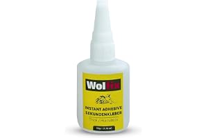 Wolfix Sekundlim Extra Starkt 50g - Tyglim, Montagelim, Textillim och Keramiklim - Alleslim för Professionella Reparationer