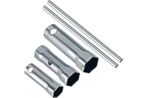 CoCud Chiave a Bussola per Candele d'Accensione a Doppia estremità per Moto, 6mm 21mm 17/19mm, Bussola a Lunga Portata con Asta - (Applicazioni: per Automobili)