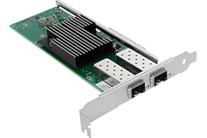 Euqvos für Intel 10GB Ethernet Converged Network Adapter X710-DA2 mit Dual SFP+ Port, PCIe 3.0 x8 Low Profile - 10 Gigabit SFP+ x 2 Unterstützung für Windows Server/Windows/Linux/ESX
