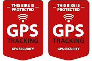 RITTER MEDIENDESIGN Lot de 2 autocollants de suivi GPS pour vélo, vélo, résistants aux intempéries et aux UV
