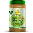 Sundrop Agro Tech Foods Peanut Butter 100% Natural Crunchy Jar - 924 Gram|Unsweetened|28 G Protein|High Protein Peanut Butter|Gluten Free