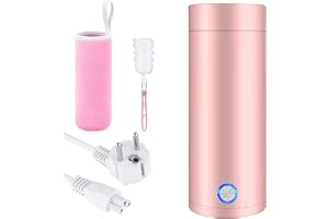 Bärbar vattenkokare, 400 ml mini resevattenkokare, 3-i-1 reseelektrisk vattenkokare vit med automatisk avstängning, 304 rostf
