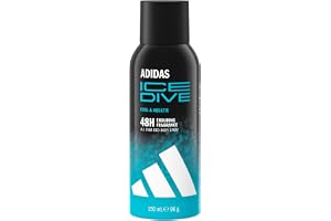 adidas, Ice Dive Deodorant Spray för män, doft som varar upp till 48 timmar, vegansk formel och alkoholfri, 150 ml