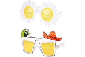 flintronic Party Brille, Party Sonnenbrillen, Hawaiian Tropical Brille,Kostüm Party Sonnenbrille Lustige Brille Lustige Sonnenbrille für Foto Requisiten Party Zubehör Sommer Kostüm Party Strand