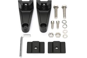 Willpower LED-Arbeitslichtleiste Seitliche Halterungen Zweireihige Aluminiumlegierung Universal-Gummiauflagenhalterung für ATV-LKWs