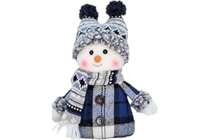 CBOSNF Muñecas de Muñeco de Nieve de Navidad Muñeco de Nieve Peluche, Adornos de Navidad de Peluche, Muñeco de Nieve Figura Muñeca Adornos de Navidad Regalos de Fiesta para Niños