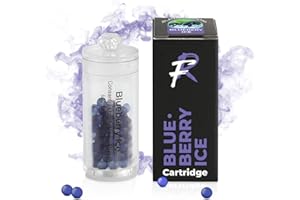 Flavouroom Premium Cartridge inkl. 100 Blueberry Ice Kugeln zum Nachfüllen des Applikators I DIY Kapseln Filter für unvergesslichen Flavour Geschmack I aromatische Click Kugeln