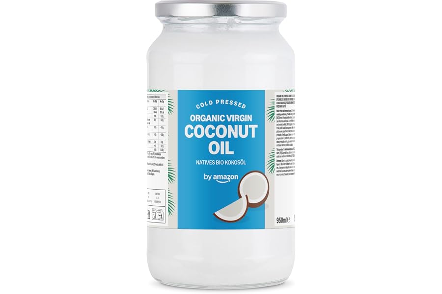by Amazon - Aceite de coco virgen ecológico, 950 ml (Paquete de 1)
