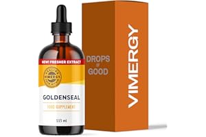 Vimergy Goldenseal, 57 Servings – Goldenseal Drops– Vegan Liquid goldenseal Extract – Alcohol-Free Golden Seal– Formulated Without Sugar or Binders – Non-GMO & Gluten-Free (115 ml)