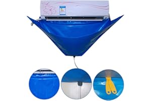 GOODTIMERA Nettoyage Climatiseur Avec Conduite D'eau, Couverture Murale Climatiseur Mural Étanche Et Anti-poussière Avec Conduite D'eau Et Petit Grattoir, Pour Climatiseurs Moins 1,5 P.