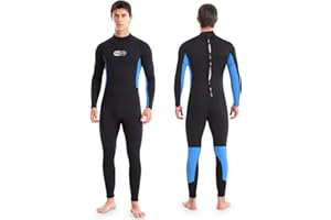 GIMILIFE Combinaison de Plongée pour Homme, Combinaison Plongée Complète Homme, Combinaisons de Plongée en Néoprène 3mm Combinaison Natation Homme pour la plongée, Snorkeling, Natation, Surf