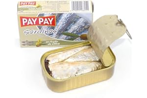Lot de 10 boites de sardines à l'huile d'olive de marque pay pay