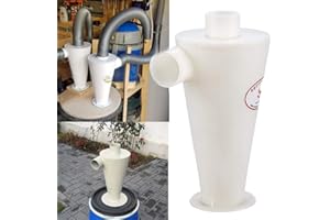 UNI-WERT Zyklon Staubabscheider / Staubabsaugung, Fliehkraftabscheider, Hochleistungssammler für Pulver und Staub (Style2)