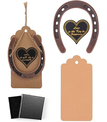 Fer à Cheval Métal Porte-bonheur - Décoration Murale Vintage, 7 Cm, Coffret Cadeau, Pour Mariage, Maison, Encouragement