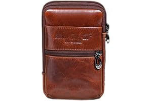 Xieben Leather Phone Belt Holster Marsupio Marsupio Per Uomo Donna Travel Outdoor Camping Cellulare Loop Pouch Bum Marsupio Marsupio Portafoglio Per iPhone 8/7 Plus Note 8 S8 Edge Plus