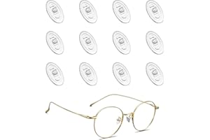 BMHNQ Nasenpads Brille 6 Paare Brille Nasenpads Silikon für Brillen Sonnenbrillen Rutsch Stopper Gläser Nasenpad Brille Zubehör Brillenpads Transparent Push in Nasenpads