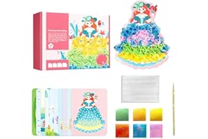 EBKCQ Handmalerei für Kinder, Poke Art DIY Toys, DIY Poke Painting Fabric Art Frenzy Spielzeug, Handmalerei für Kinder mit Stoff, Childhood Infinite Dream Hand-Painted, DIY Poke Fun Kinder