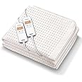 Monogram Konnect Smart Heated Mattress Cover | App and Alexa controlled heated bedding | 9 temperature settings and 4 heat zones| Machine washable | Luxurious soft padded finish | King 150 x 200 cm