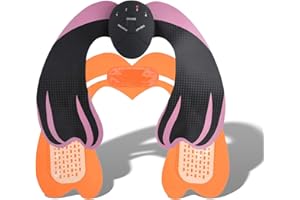 PONGNAS EMS Hip Trainer, Buttock Lifting Massage Machine, Butt Muscle Massager Buttock Lifter to Lift, Shape and Firm The Butt for Women (Black+Pink) 10 Levels Mode