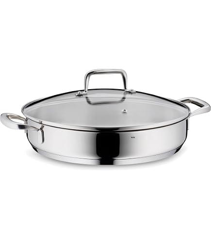Sauteuse/Casserole En Acier Inoxydable 30 Cm Tri-couches DELARLOCHEF - Sans Revêtement, Compatible Toutes Plaques - 5