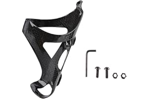 YHESEN - Portabidón para Bicicletas(Brillante), Fibra de Carbono, Accesorios para Bicicletas, 74 mm de diámetro, Ultraligero, Ligero y Duradero portabidón para Bicicletas de Carretera, MTB