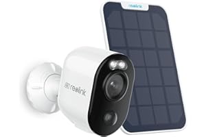 Reolink 4K 8MP Telecamera WiFi Esterno Senza Fili, Videosorveglianza WiFi 2,4&5 GHz con Batteria e Pannello Solare, Rilevamento Persona/Veicolo/Animale, Visione Notturna a Colori, Argus 3 Ultra