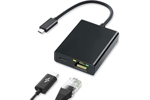 ARCELI Adattatore da Micro USB a Ethernet per Chromecast e TV Stick - Adattatore di Rete Portatile - Adattatore da USB a RJ45 Ethernet 100 Mbps - Adattatore LAN Compatibile con Fire TV Stick