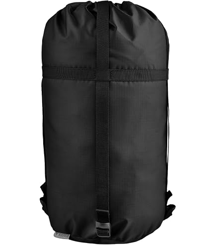PATIKIL Compression Stuff Sack, 18L L Size Waterproof Sleeping Bag Storage Sack Portable Compression Bag For Backpacking Camping, Blue