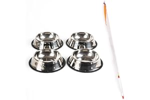 SGEHAI 4 Pezzi Ciotole per Gatti + Giocattolo per Gatti, Ciotola per Cani