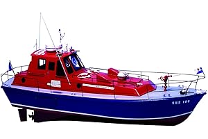 Soclaine - SN1500 - Maquette - Vedette de Sauvetage en Mer - Echelle 1:20, Orange,bleu