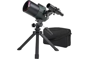 Svbony SV41Pro Mini Mak - Telescopio Maksutov 28-84x80 mm, ocular FMC 1.25" desmontable, buscador SV182, adaptador para objetivos adulto, tiro con arco