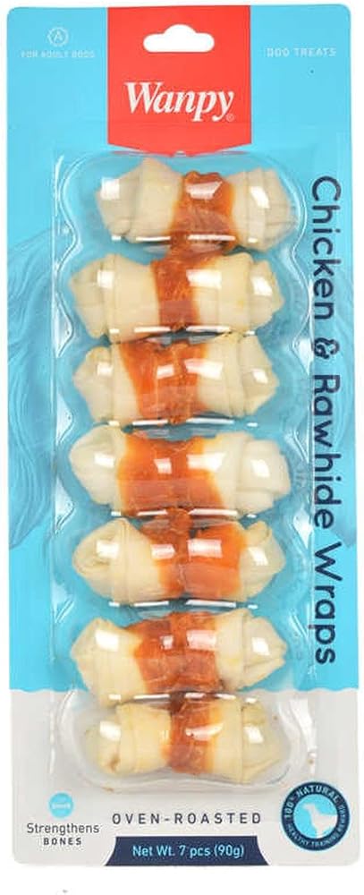 Wanpy Tavuk Sargılı 7'Li Çiğneme Kemiği 90 Gr Köpek Ödülü (7 x 90 gr)