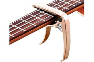 JTOOYS Cejilla para guitarra, aleación de zinc, cejilla para guitarra, guitarra, cejilla, cejilla para guitarra acústica, guitarra eléctrica, bajo, ukelele, bajo, guitarra western, guitarra de concierto