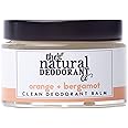 The Natural Deodorant Co, Clean Deodorant Balm Orange & Bergamot 55g, Aluminium Free, Plastic Free, All Day Protection