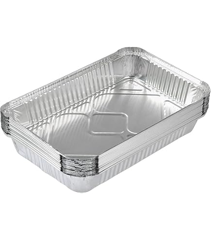 Mamatura Lot De 25 Bacs à Égouttement Aluminium XXL – Résistants à La Chaleur, Parfaits BBQ & Four