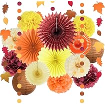 Happy Fall Banner & Blattgirlande – Glitzernde Herbstdekoration, 2 Vorgefertigte Banner (je 3 M), Für Thanksgiving