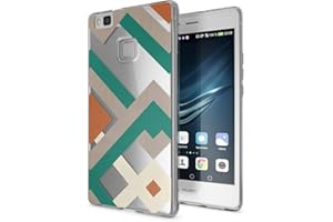 NALIA Funda Carcasa Compatible con Huawei P9 Lite, Motivo Design Movil Protectora Ultra-Fina Silicona Cubierta, Goma Gel Estuche Bumper Ligera Cover Smart-Phone Case, Designs:Retro Lines