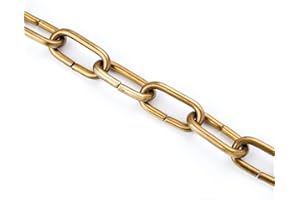 ‎ORION LIGHTSTYLE ORION LIGHTSTYLE 1m Lampenkette aus Messing Leuchtenkette dekorative Zier-Kette für Kronleuchter Luster Lüster (altmessing, 48x22x5)