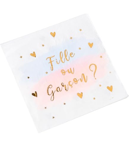 ARTYFETES Set 8 Piatti Per Gender Reveal O Baby Shower - Piatti In Cartoncino Con Scritta 'Ragazza O Ragazzo?' E Dettagli Oro