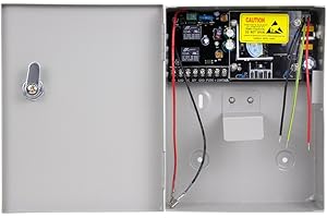 DIGINEX HFeng Access Control Power Supply Box DC12V 5A Output AC 90V-260V Input UPS Back-up Emergency Source/Battery Box with Keys for Door Access Entry System