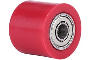 Kuuleyn Piñón de guía de Cadena, 8 mm Rodillo Tensor de Cadena Universal, polea de Rodillo, piñón de Cadena de guía de Rueda para Motocicleta, Bici de Tierra(Rojo)