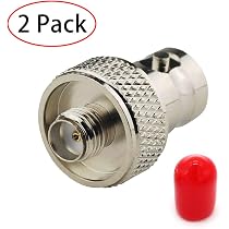10 Adattatori RF BNC Femmina A SMA Femmina - Convertitori Per Antenna, Radio, Walkie Talkie